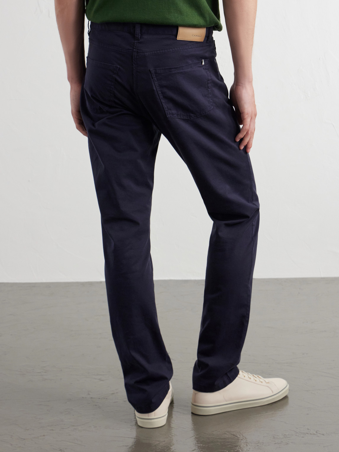Tapered Cotton-Blend Twill Trousers