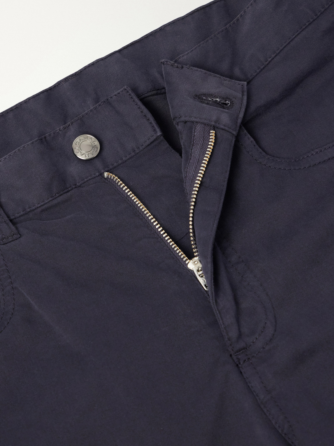 Tapered Cotton-Blend Twill Trousers