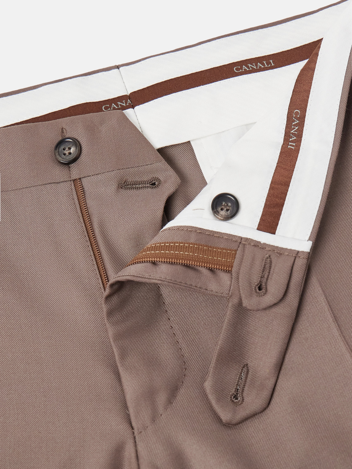 Wool-Twill Suit Trousers Slim-Fit