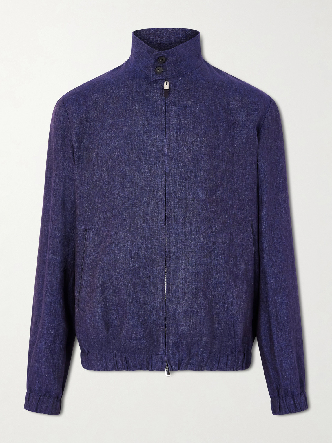 Canali Linen Bomber Jacket IT 56 - Women's Clothing