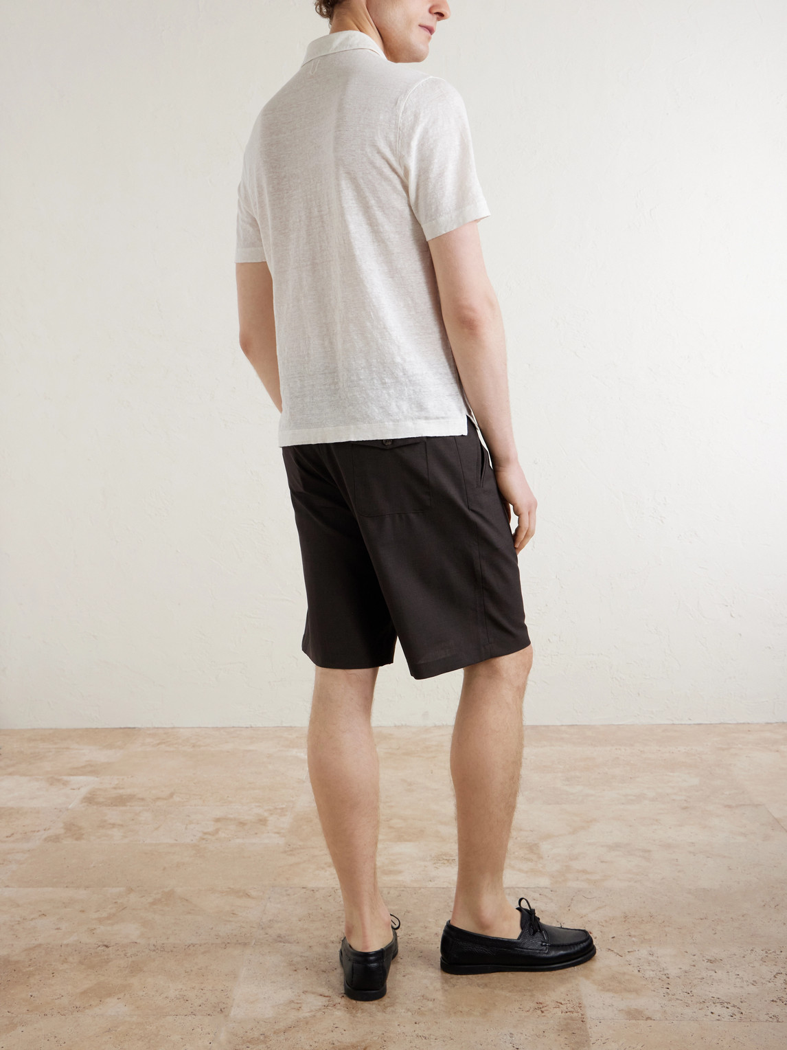  Canali - Linen Polo Shirt - Men - White - It 46 