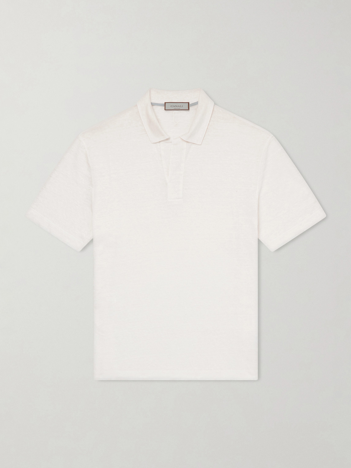 Canali Linen Polo Shirt IT 52
