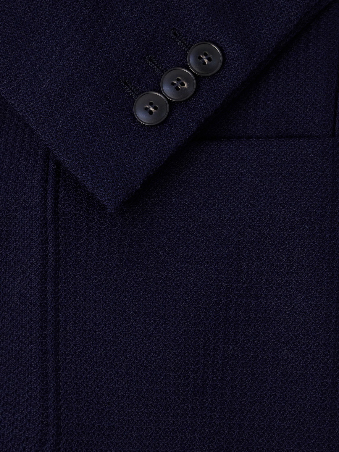 Textured-Cotton Blazer