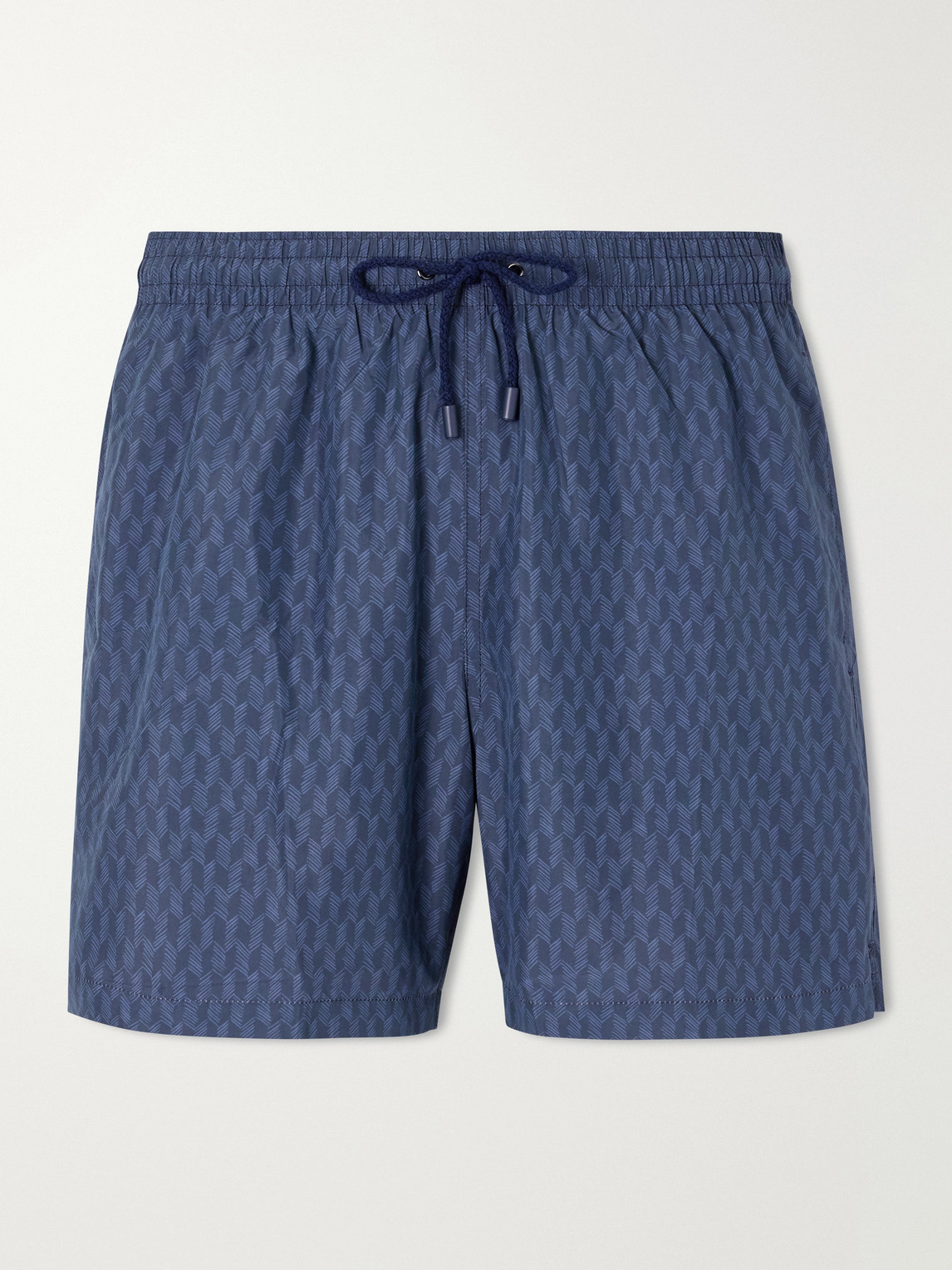 Canali traight-Leg Mid-Length Printed wim horts - Men