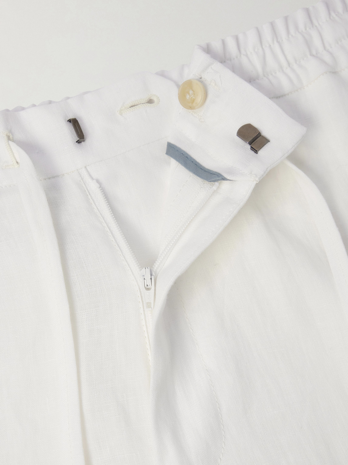Straight-Leg Linen Trousers