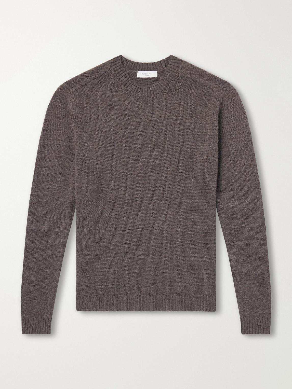 Boglioli Wool And Cashmere-blend Sweater In Gray