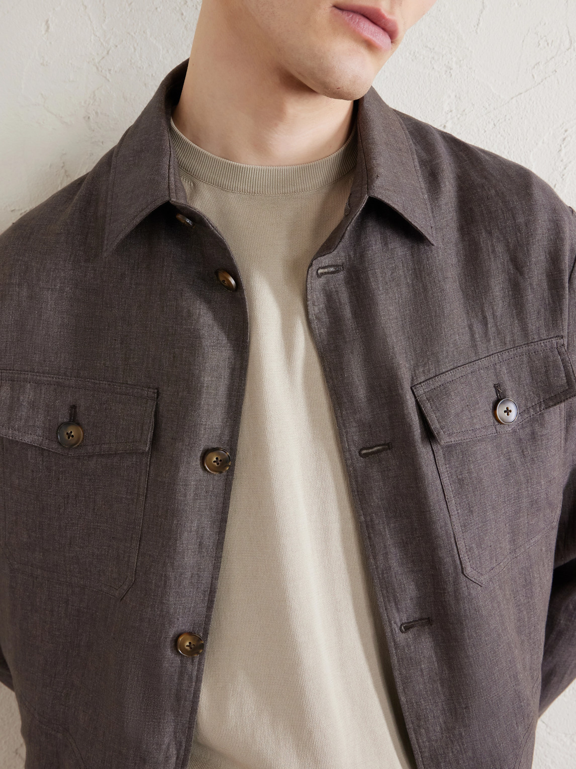 Knitted Cotton T-Shirt
