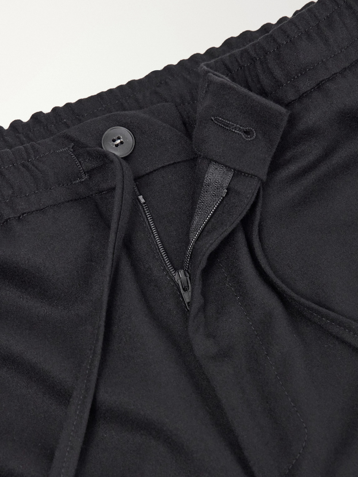 Straight-Leg Wool-Blend Trousers