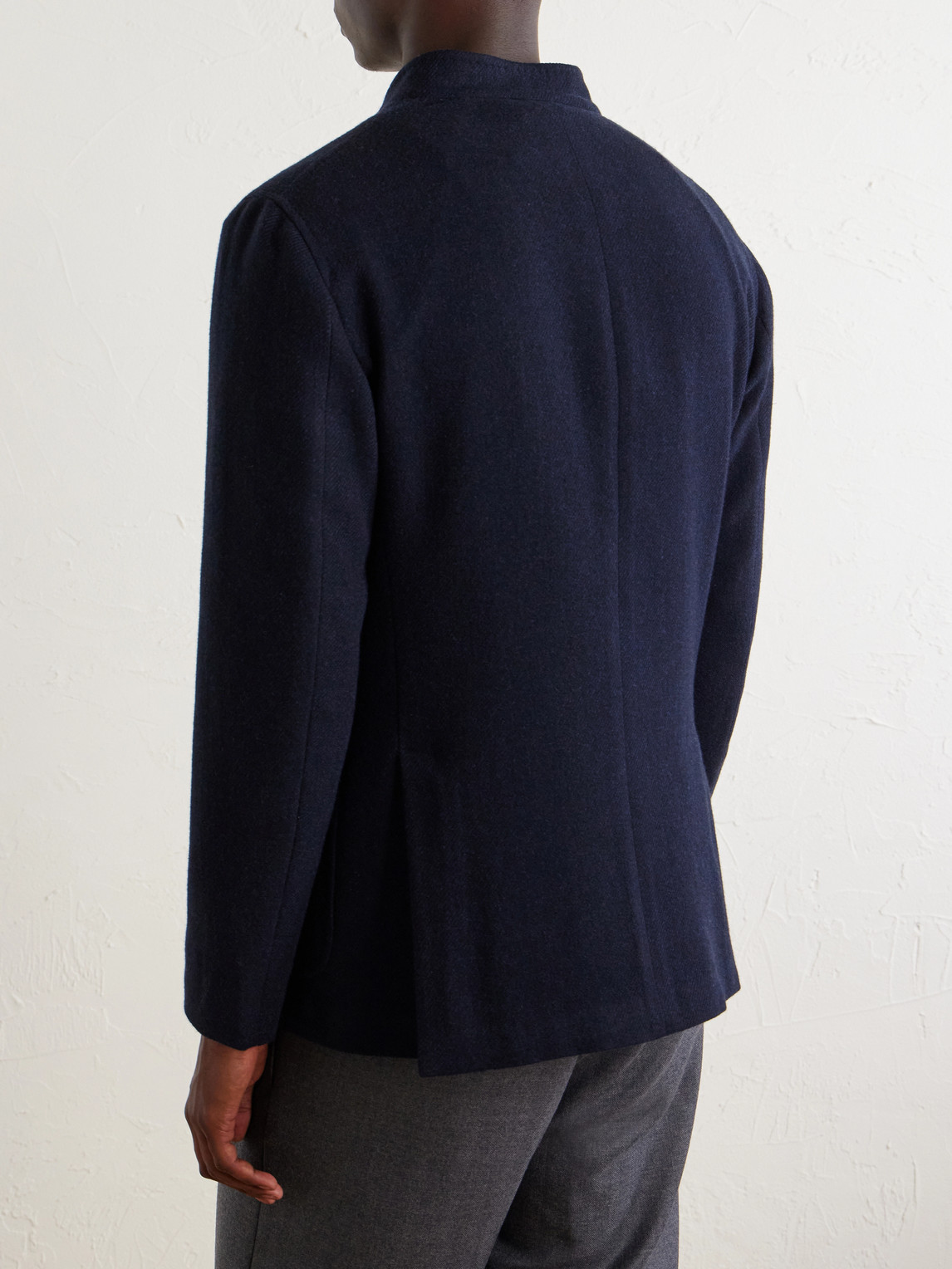 Wool-Blend Twill Jacket