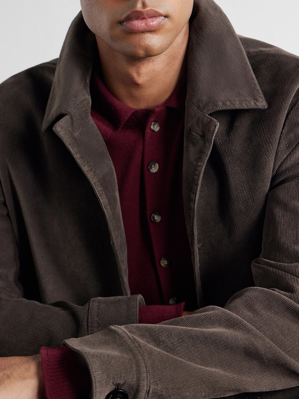 Cotton-Blend Corduroy Overshirt