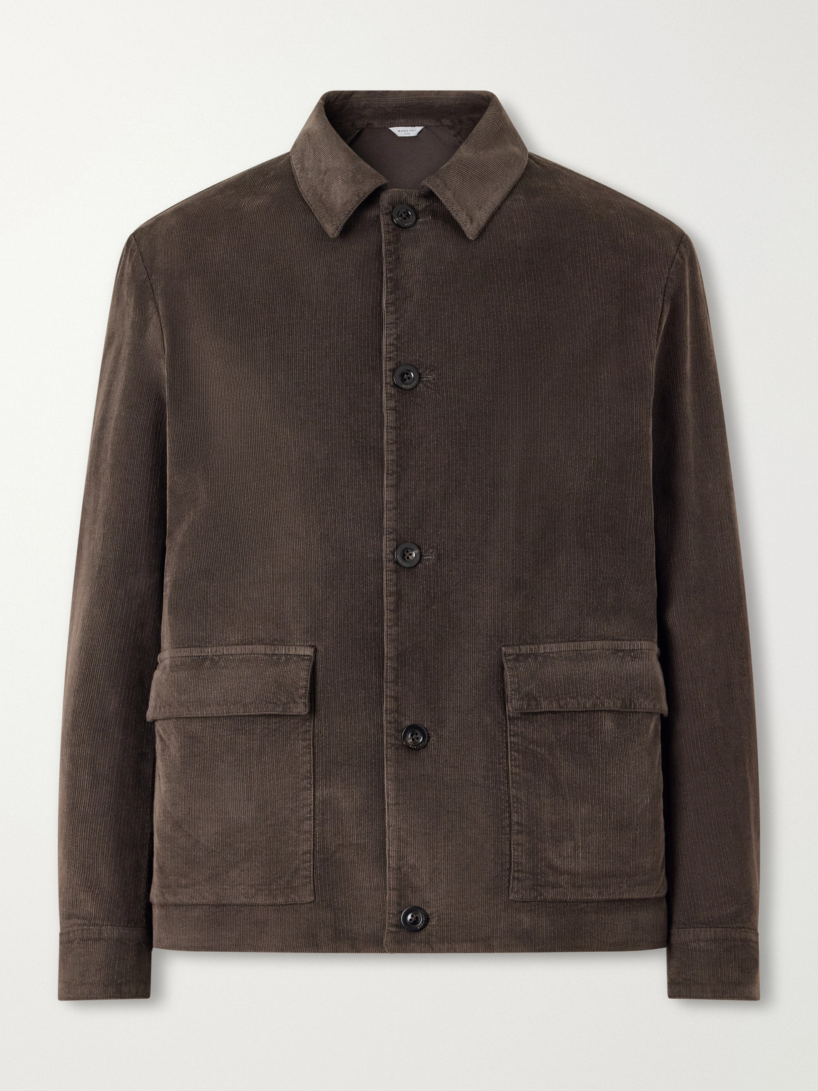 Boglioli Cotton-blend Corduroy Overshirt In Brown
