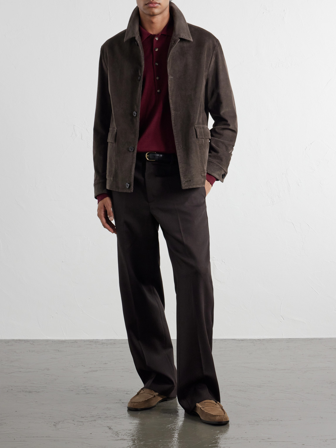 Cotton-Blend Corduroy Overshirt