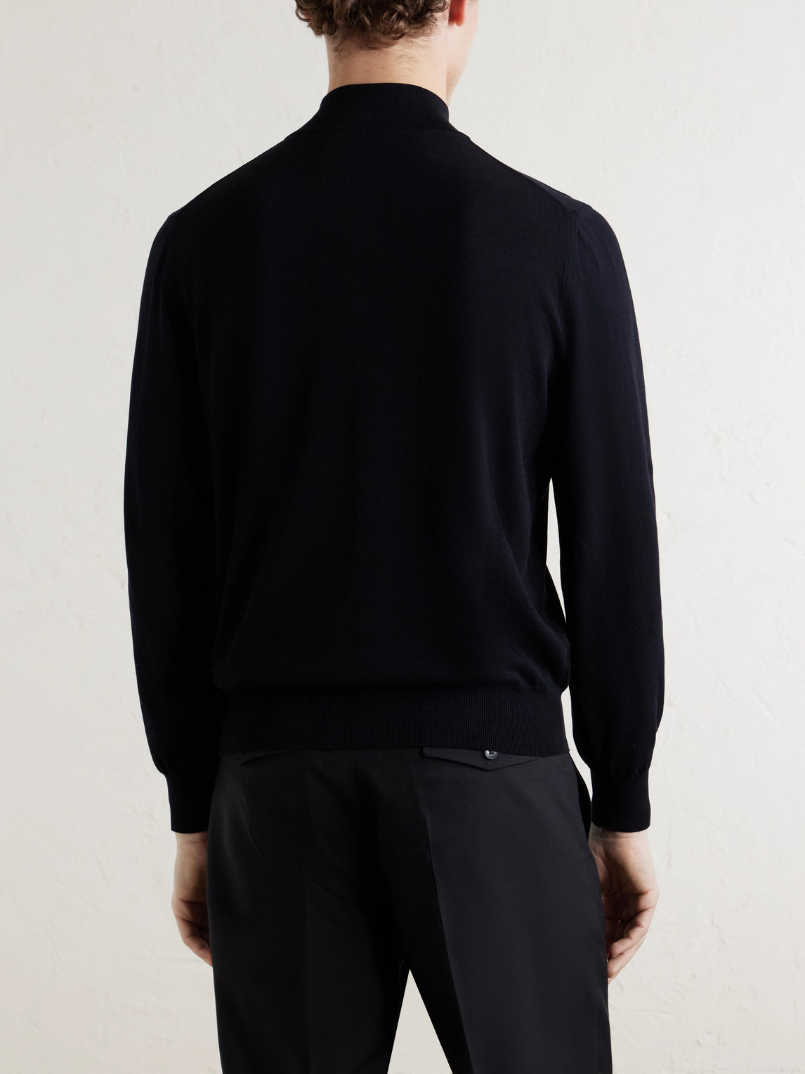Cotton Half-Zip Sweater