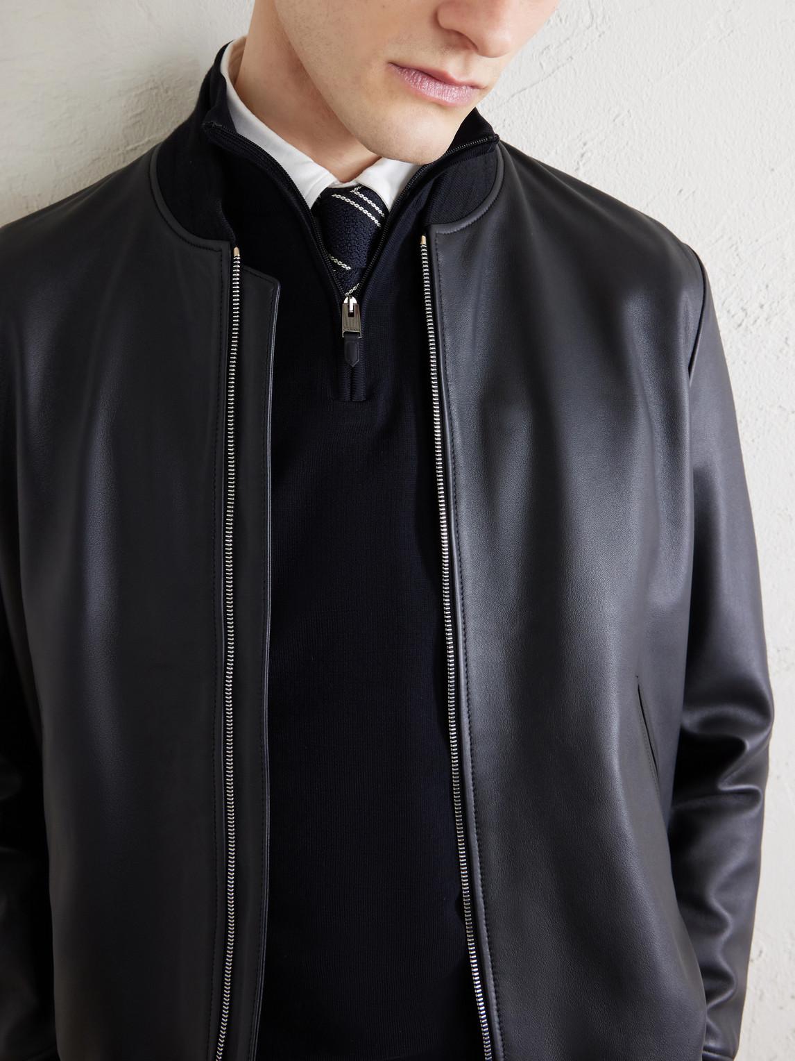 Cotton Half-Zip Sweater