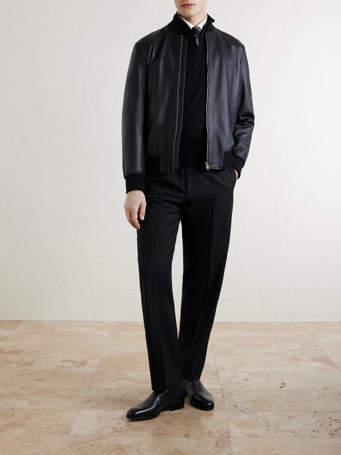 Cotton Half-Zip Sweater