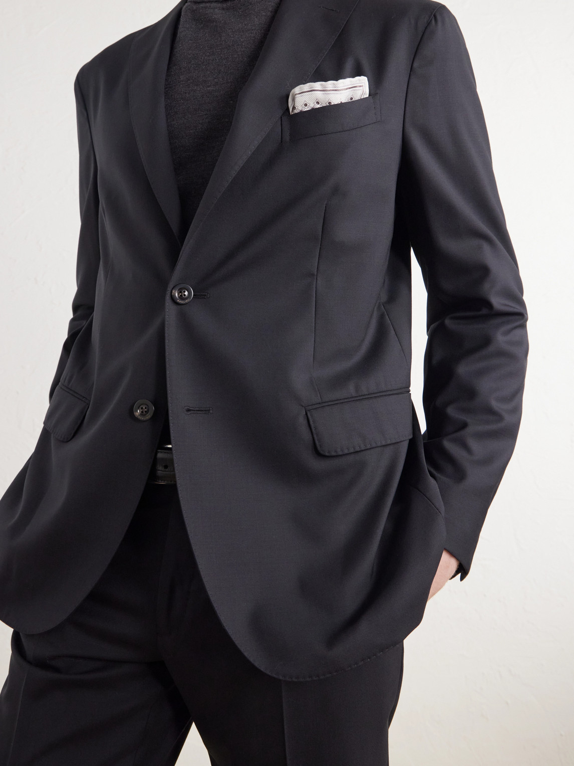 Virgin Wool Fresco Suit Jacket