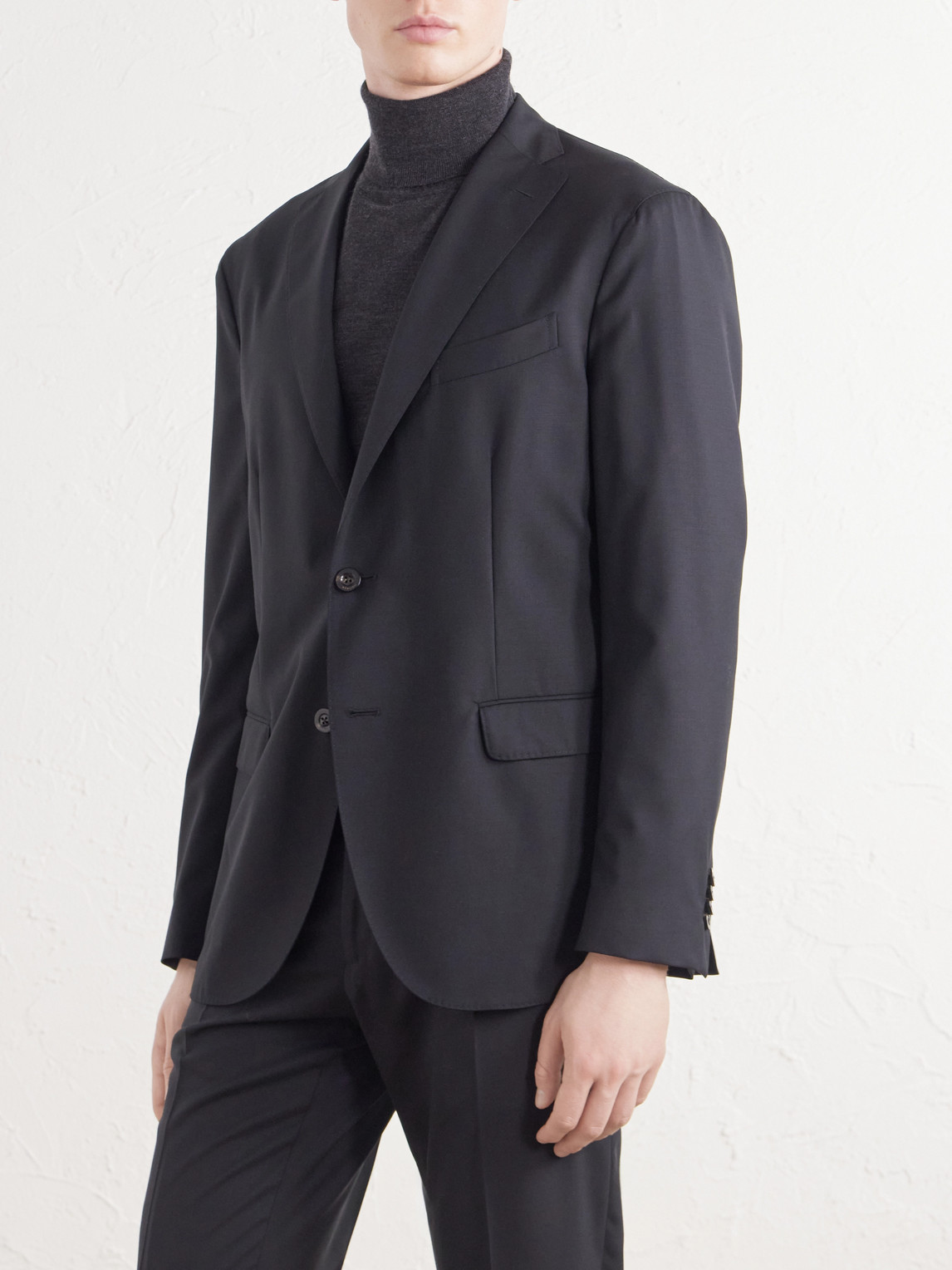 Virgin Wool Fresco Suit Jacket
