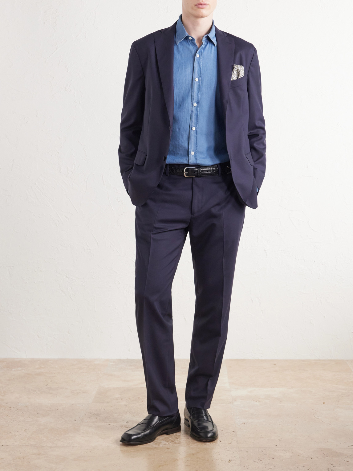Straight-Leg Virgin Wool Trousers