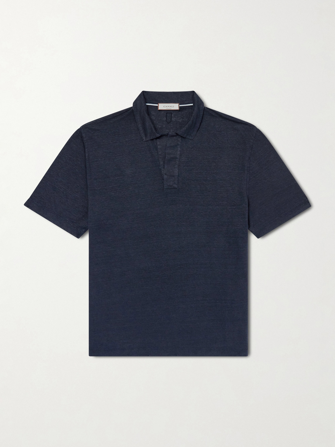 Canali Linen Polo Shirt IT 50