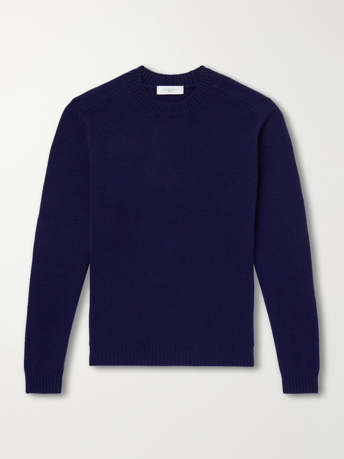 Boglioli Wool And Cashmere-blend Sweater In Blue