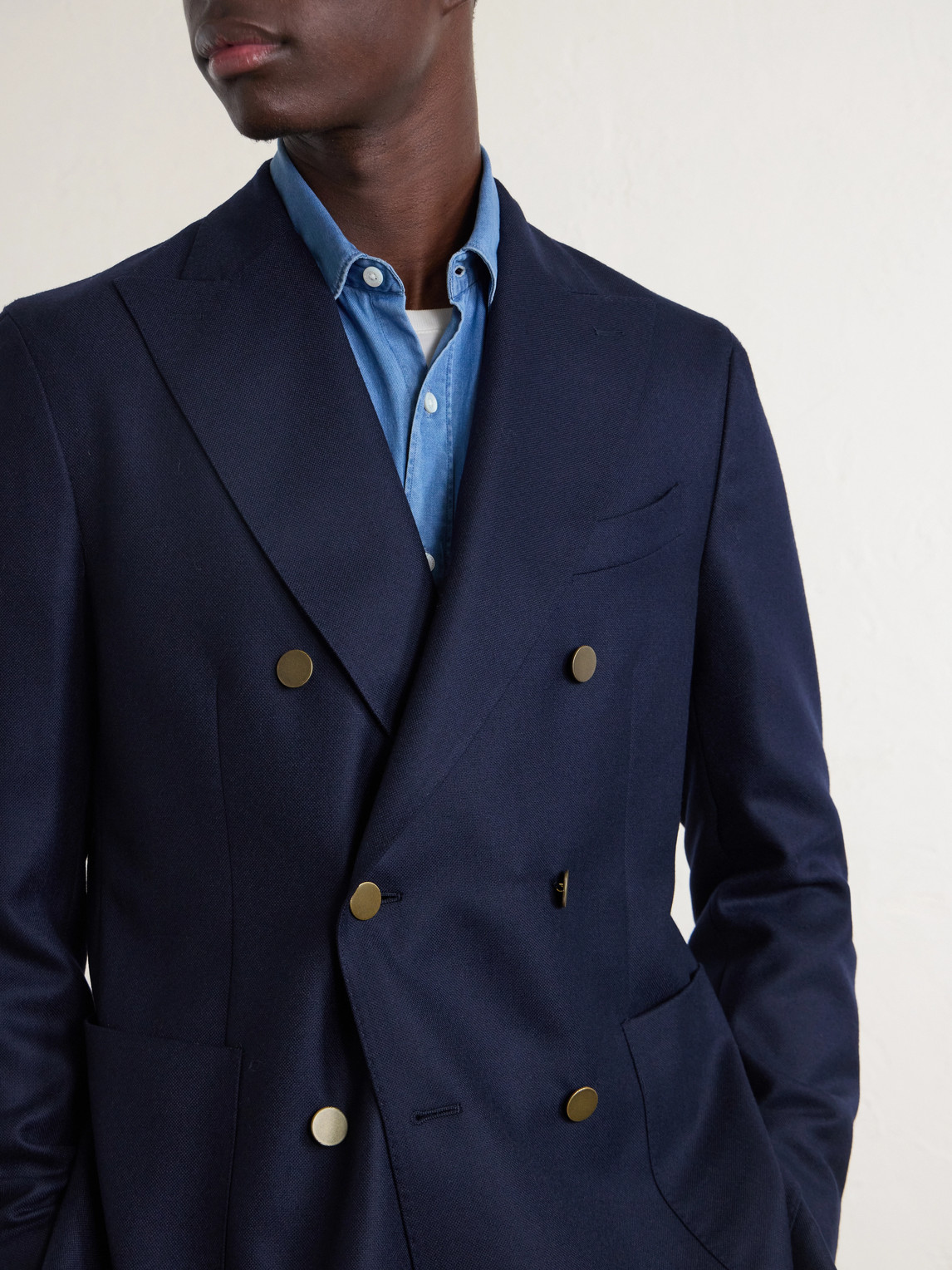 Boglioli Double-Breasted Virgin Wool-Hopsack Blazer - Men | Thumbnail 5 Boglioli Double-Breasted Virgin Wool-Hopsack Blazer - Men | Thumbnail 5
