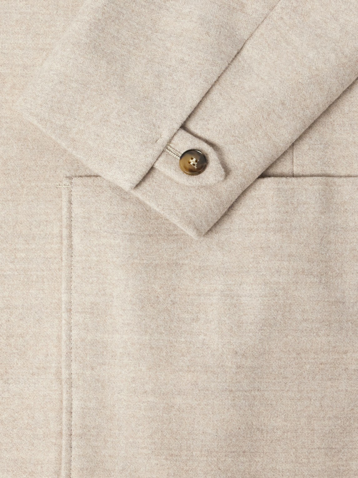 Canali Wool Blazer In Neutral