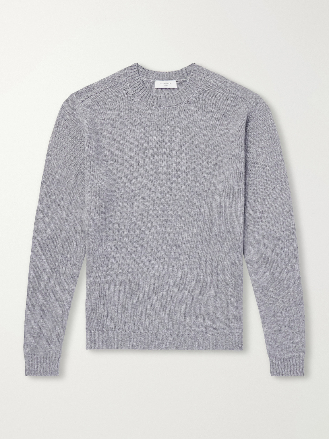 Boglioli Wool And Cashmere-blend Sweater In Gray