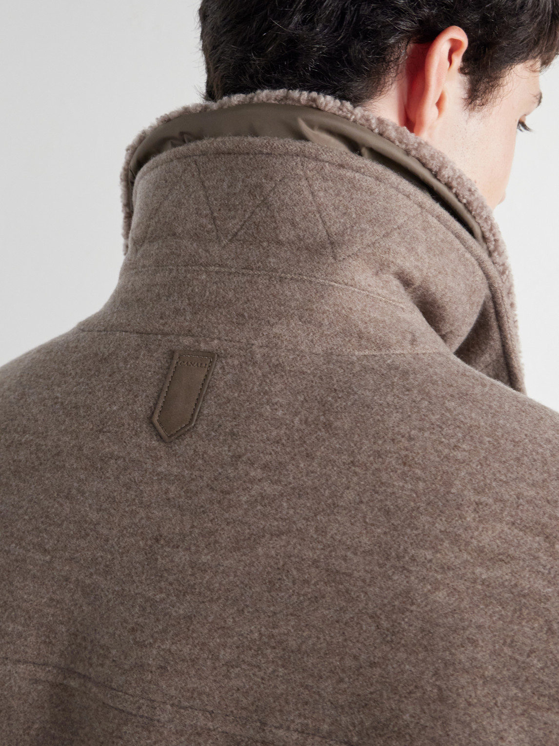 Shearling-Trimmed Wool And Cashmere-Blend Bomber Jacket