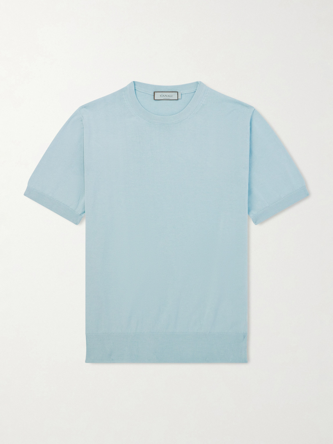 Canali Knitted Cotton T-Shirt IT 48