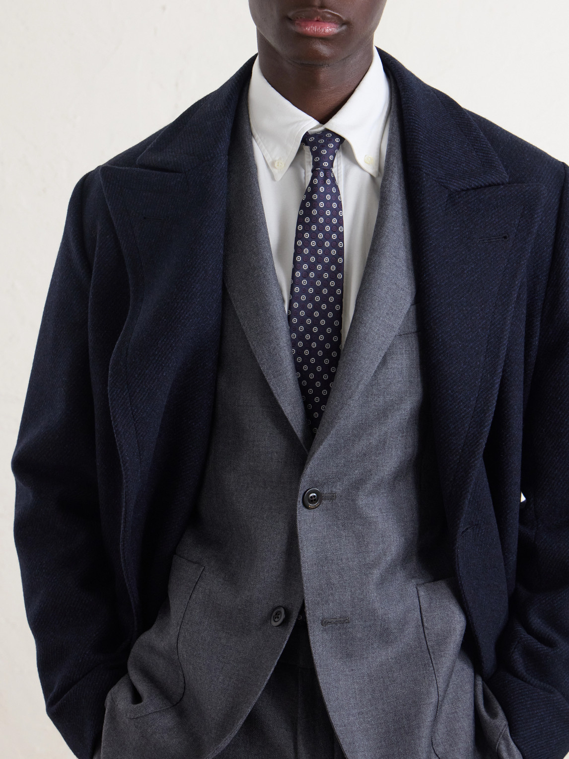Boglioli Double-Breasted Herringbone Virgin Wool Suit Jacket - Men | Thumbnail 5 Boglioli Double-Breasted Herringbone Virgin Wool Suit Jacket - Men | Thumbnail 5