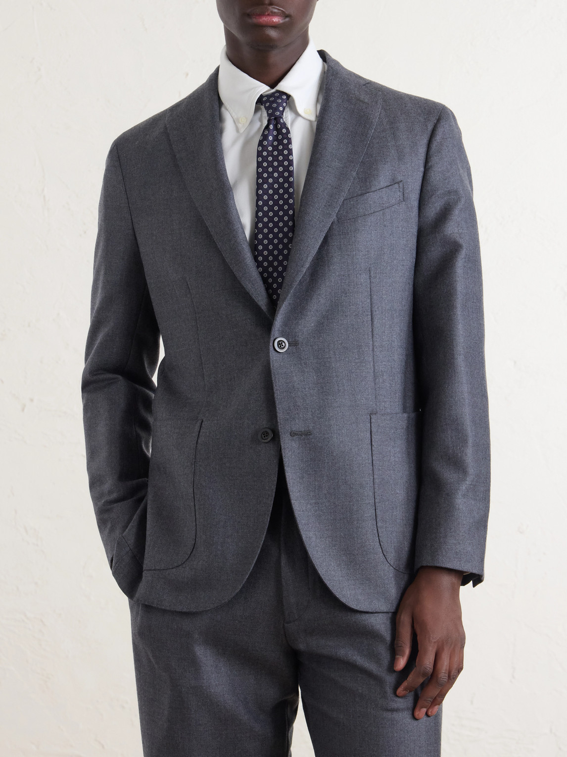 Boglioli Double-Breasted Herringbone Virgin Wool Suit Jacket - Men | Thumbnail 3 Boglioli Double-Breasted Herringbone Virgin Wool Suit Jacket - Men | Thumbnail 3