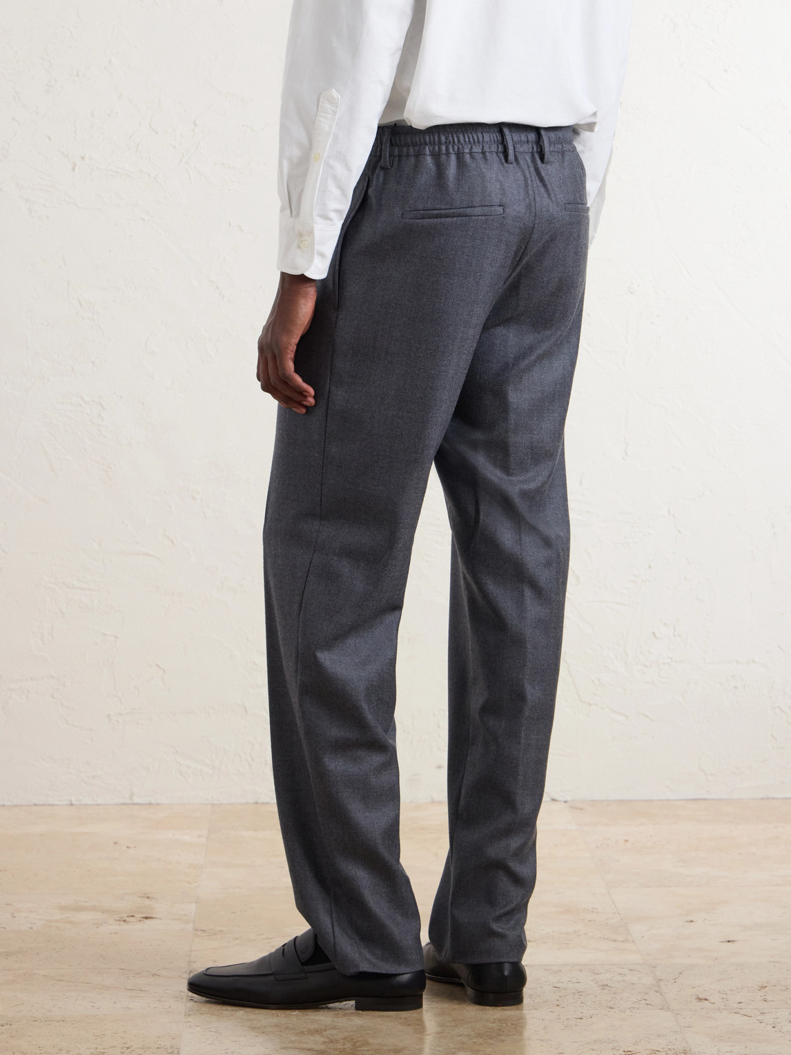 Boglioli Straight-Leg Herringbone Virgin Wool Suit Trousers - Men | Thumbnail 4