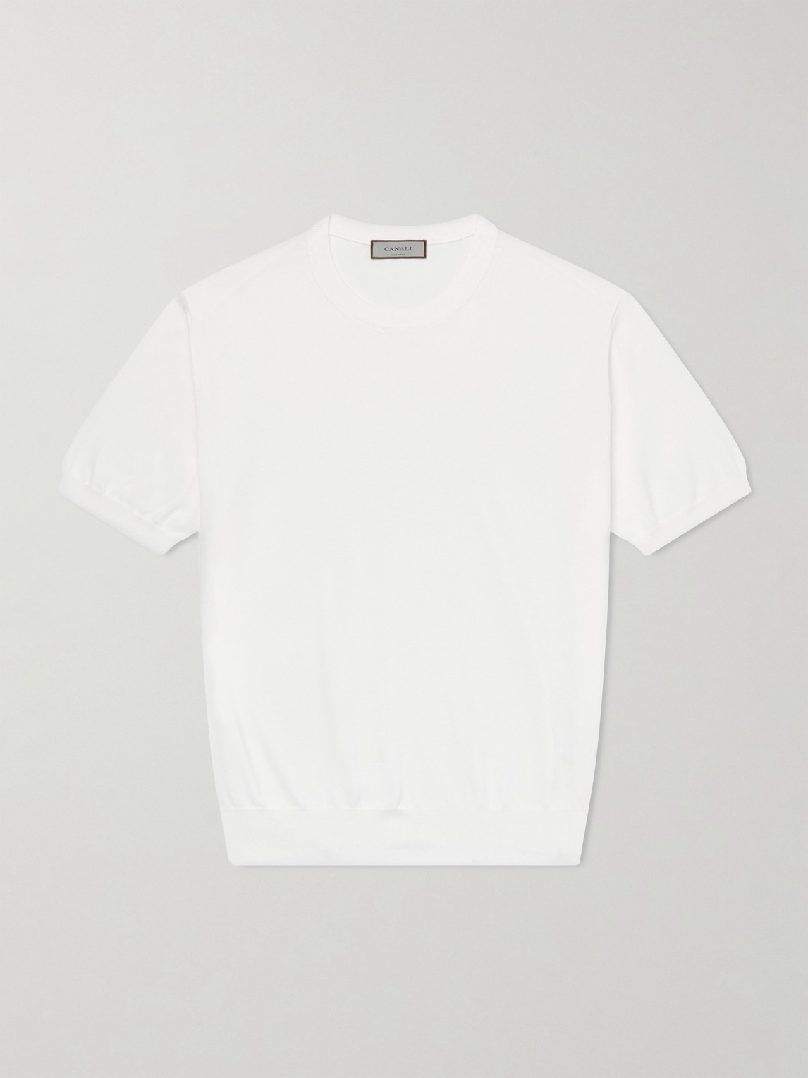 Canali Knitted Cotton T-Shirt IT 46