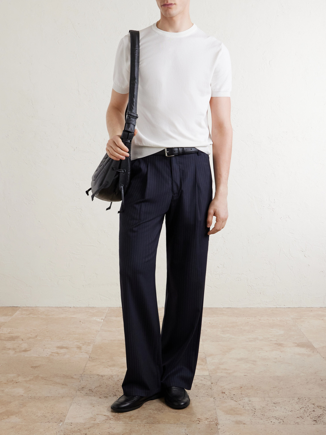 Canali Plain Cotton-jersey T-shirt In Red
