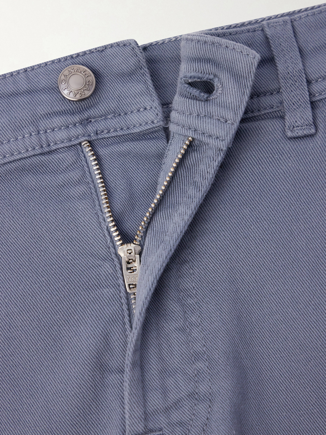 Straight-Leg Garment-Dyed Stretch Jeans