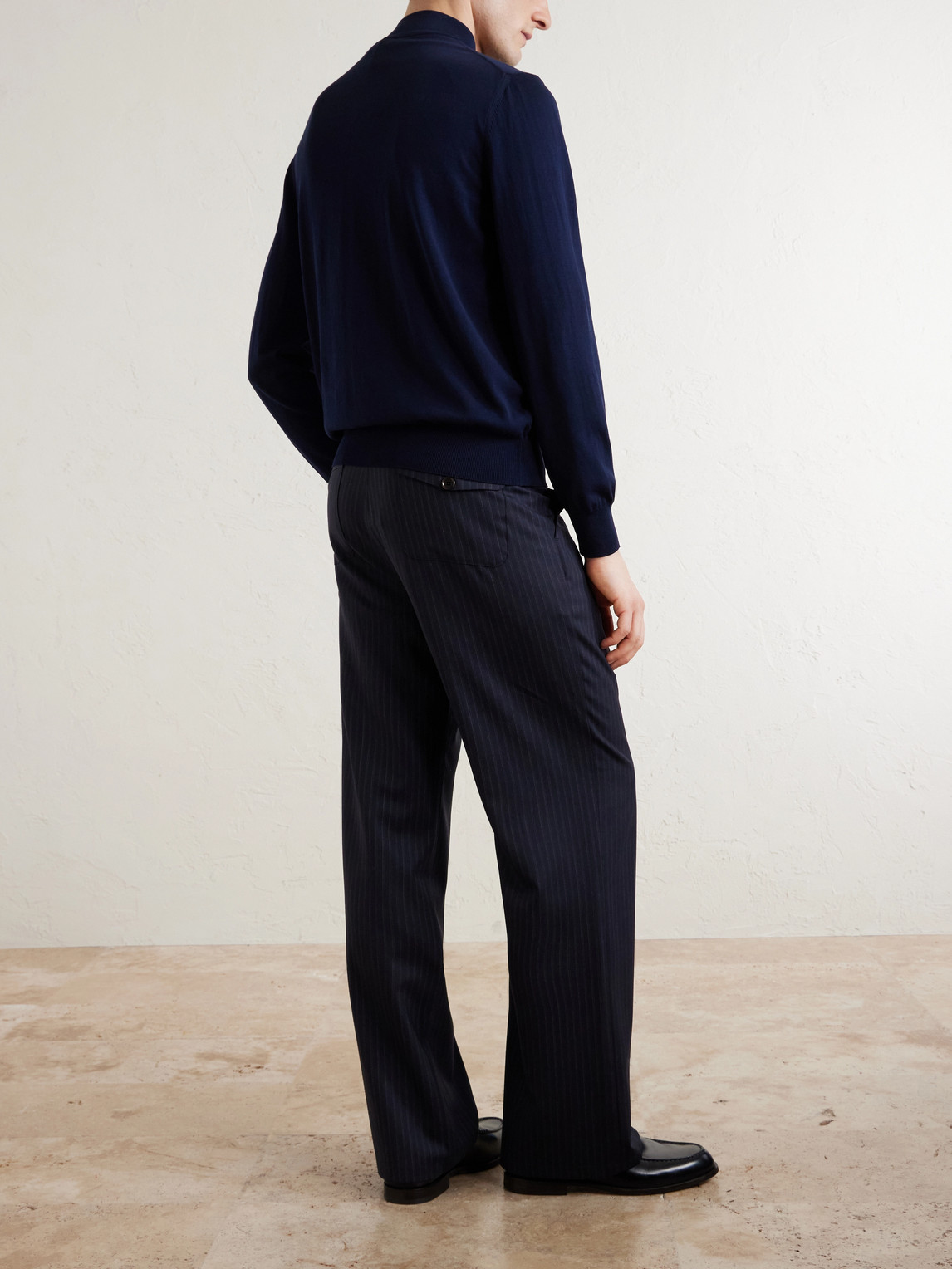  Canali - Cotton Half-zip Sweater - Men - Blue - It 46 