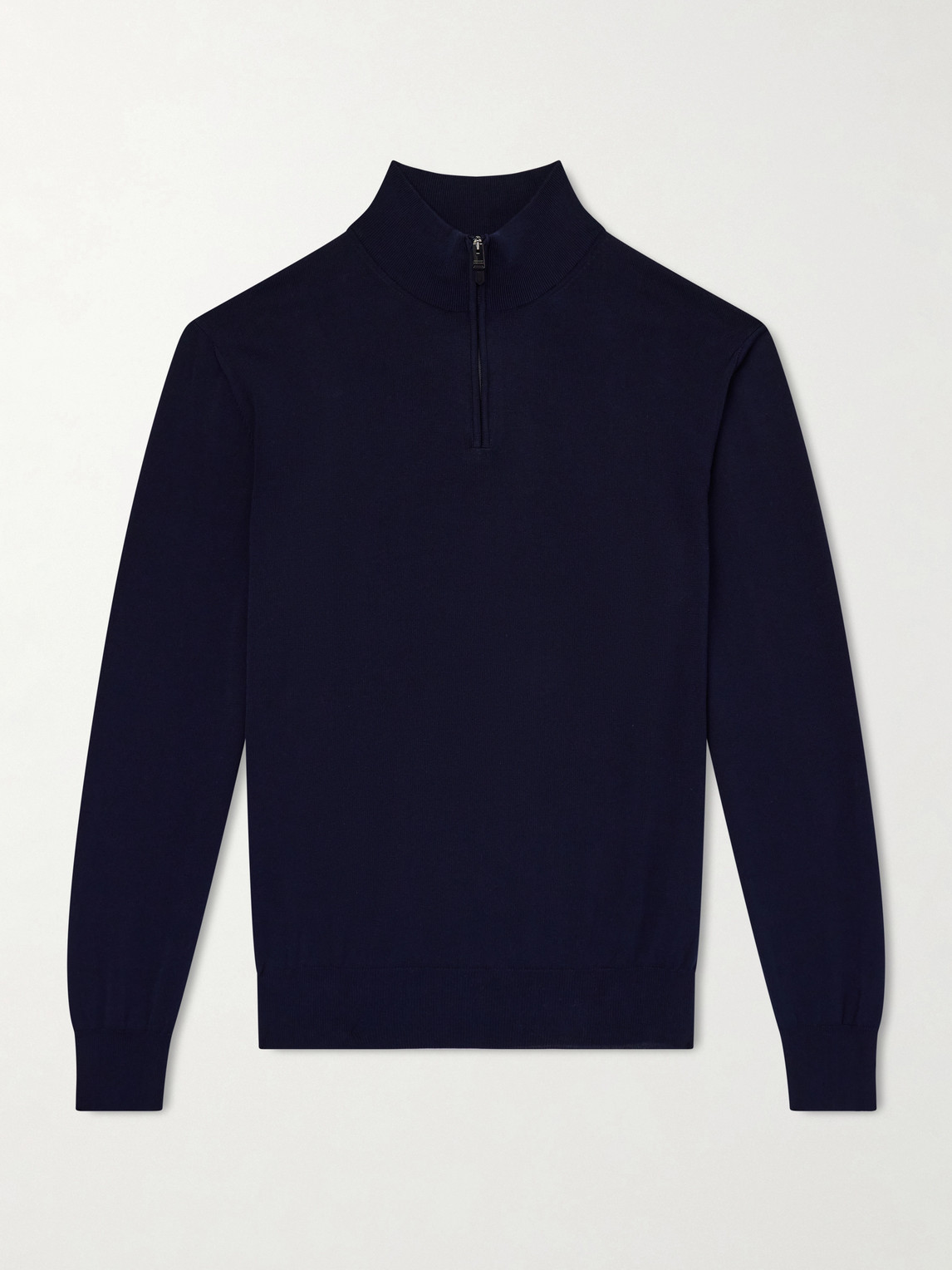 Canali Cotton Half-Zip Sweater IT 54