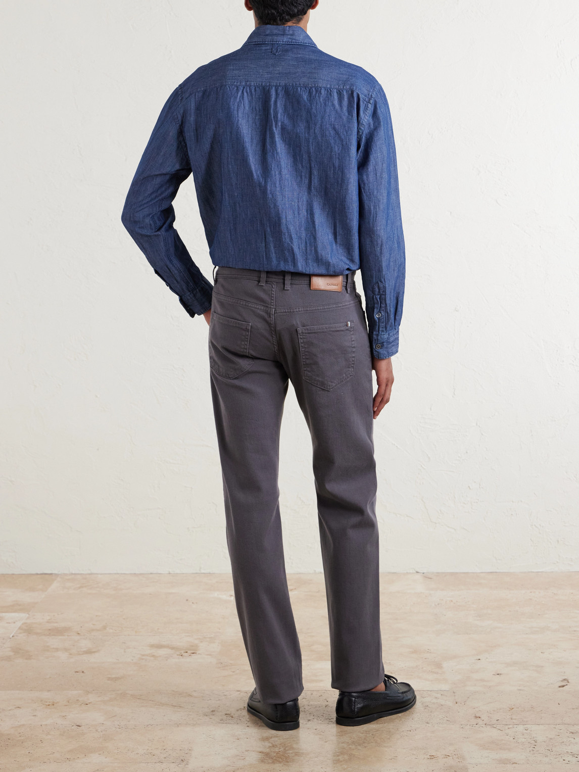 Straight-Leg Garment-Dyed Jeans
