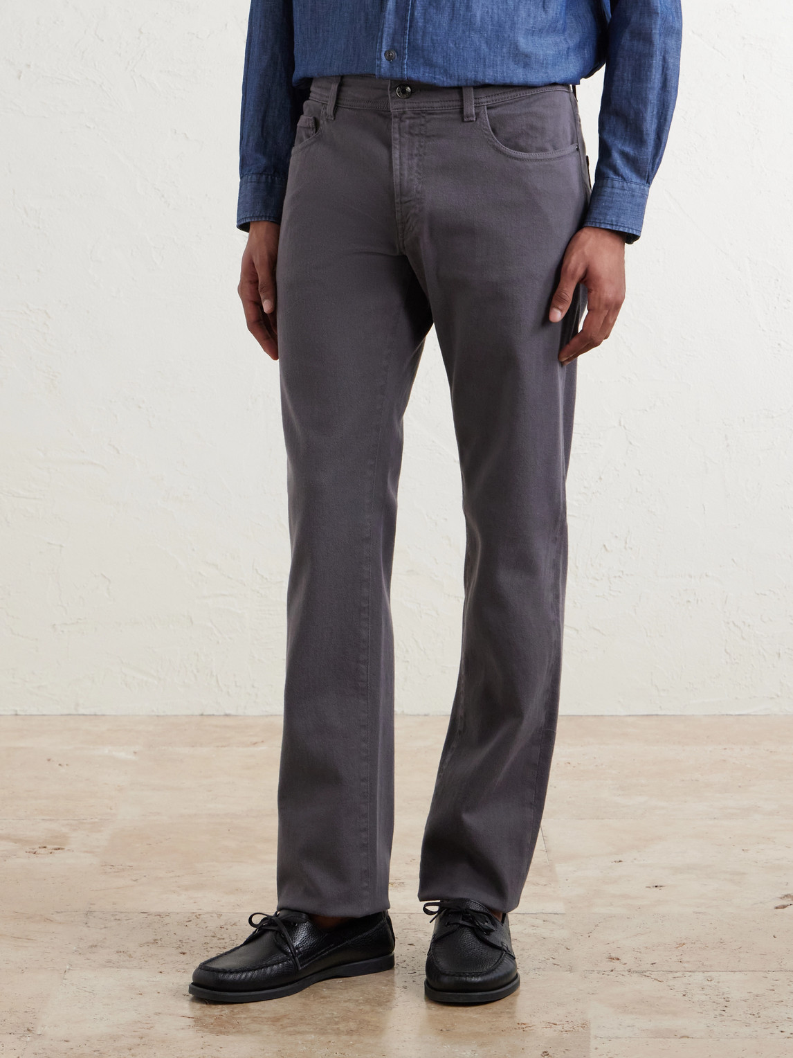 Straight-Leg Garment-Dyed Jeans