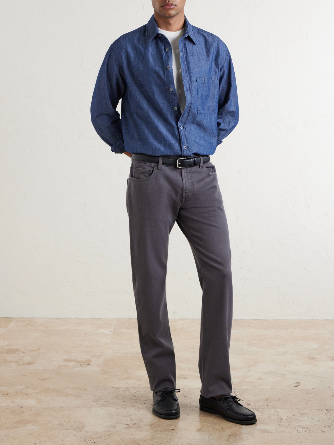 Straight-Leg Garment-Dyed Jeans