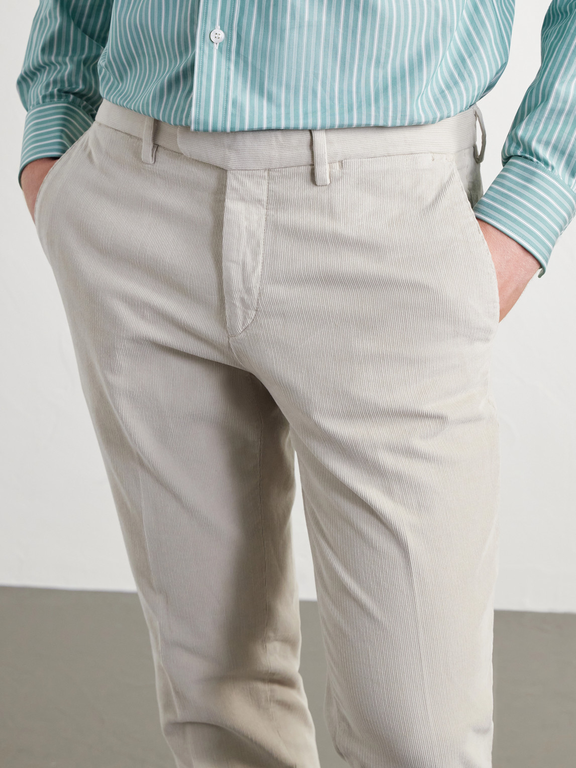 Straight-Leg Cotton-Blend Corduroy