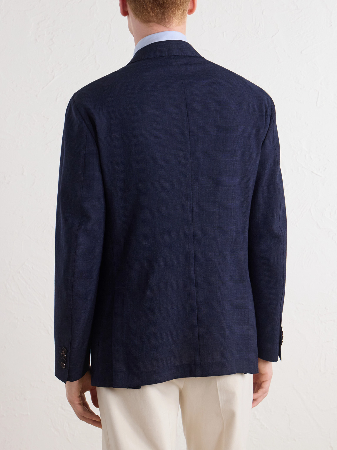 Prince Of Wales Checked Wool And Mohair-Blend Blazer
