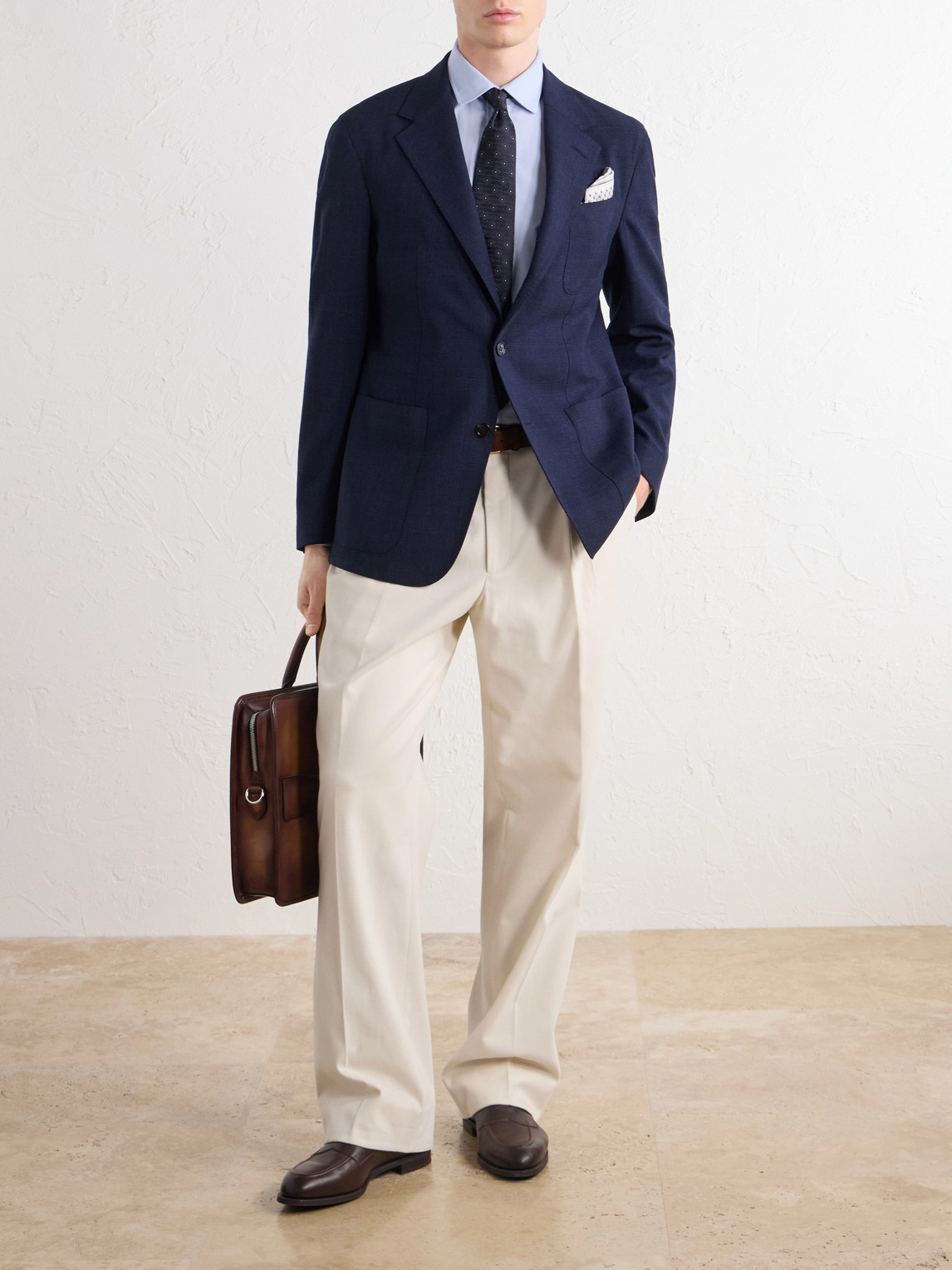 Prince Of Wales Checked Wool And Mohair-Blend Blazer