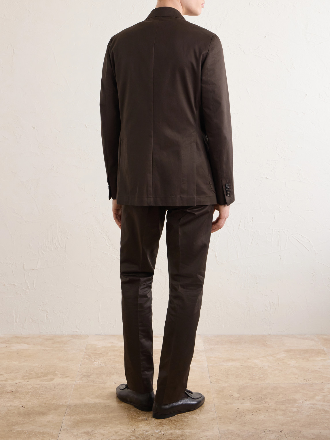  De Petrillo - Cotton Suit Jacket - Men - Brown - It 46 