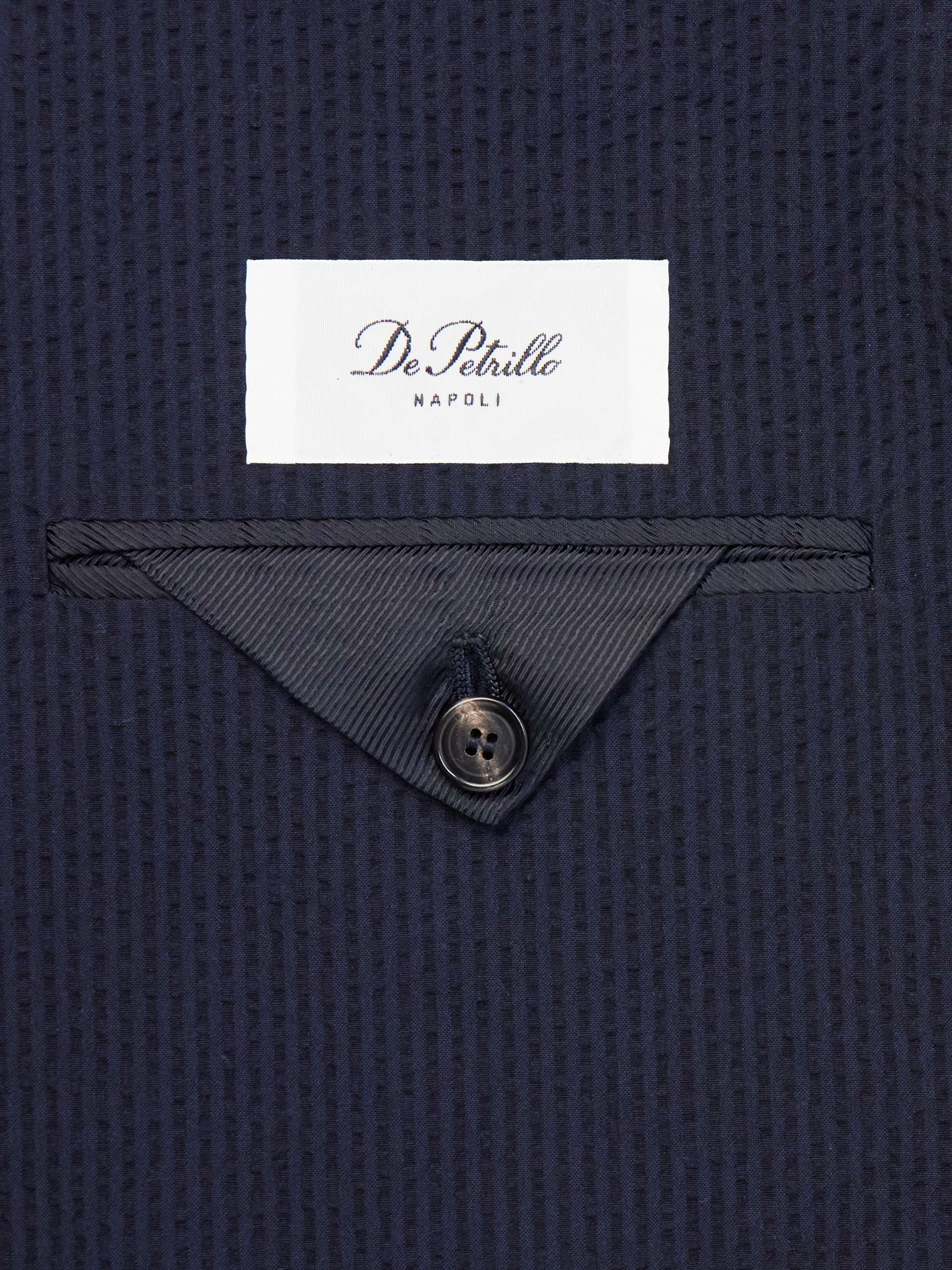 DE PETRILLO Cotton-Seersucker Suit Jacket for Men | MR PORTER