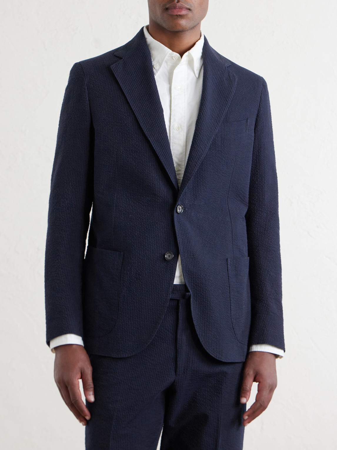 Cotton-Seersucker Suit Jacket