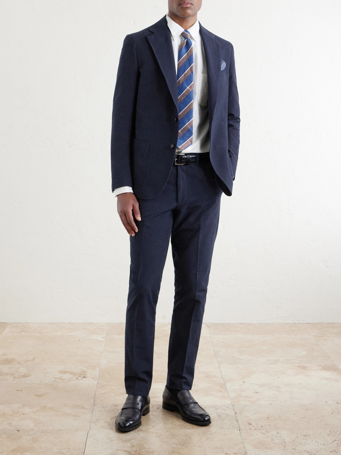 Cotton-Seersucker Suit Jacket
