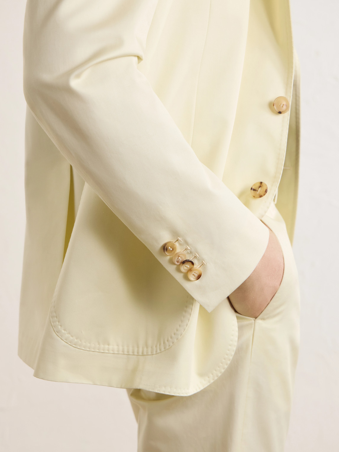 Cotton-Twill Suit Jacket