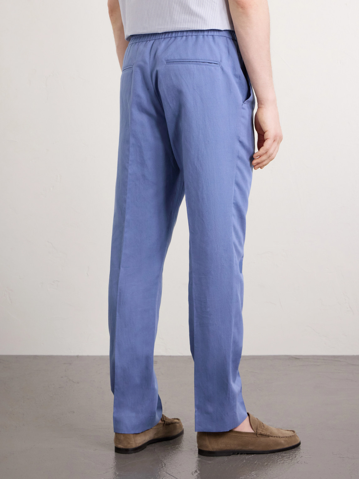 Straight-Leg Cotton, Linen And Lyocell-Blend Trousers