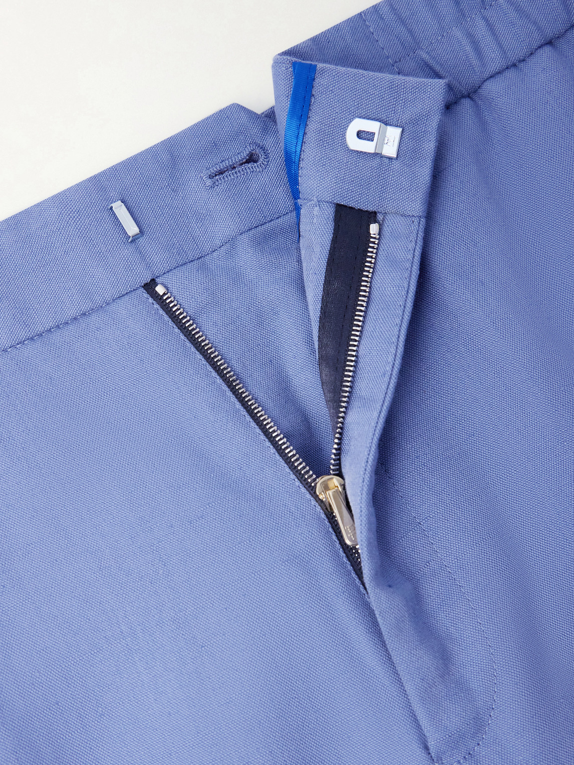 Straight-Leg Cotton, Linen And Lyocell-Blend Trousers